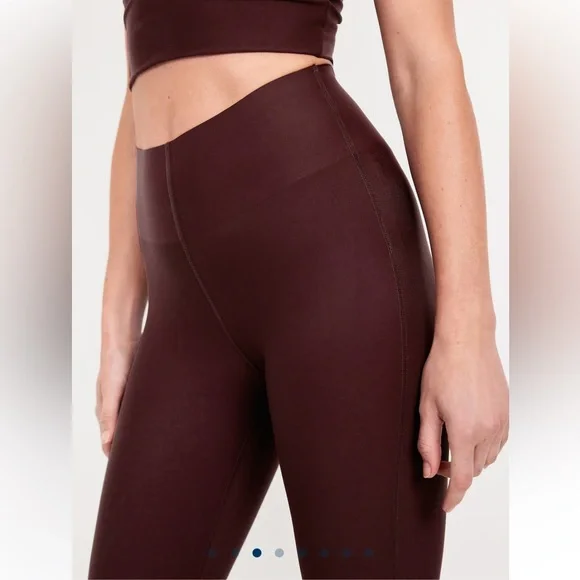 NWOT Extra High-Waisted PowerSoft Sculpt 7/8 Leggings Boxwood Size Small - Picture 3 of 7